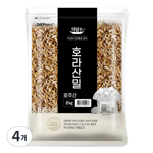 더담은 호라산밀, 2kg, 4개