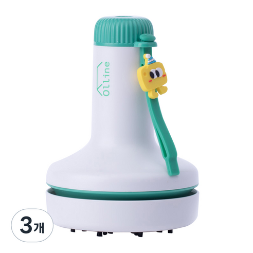 올리네 책상 지우개 충전식 청소기 C타입, 화이트, 3개