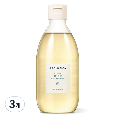 아로마티카 내추럴 코코넛 클렌징 오일, 300ml, 3개