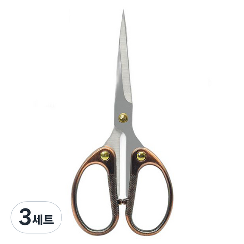 마다꾸미 다용도 스테인리스 가위, 브론즈(가위), 3세트