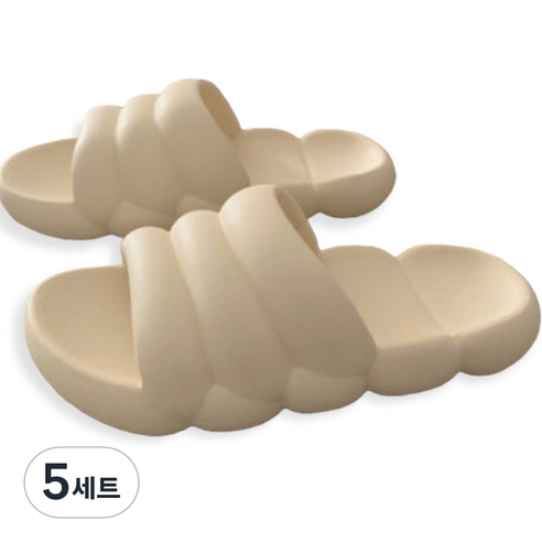 프랑온드 마카롱 슬리퍼, 아이보리, 5세트