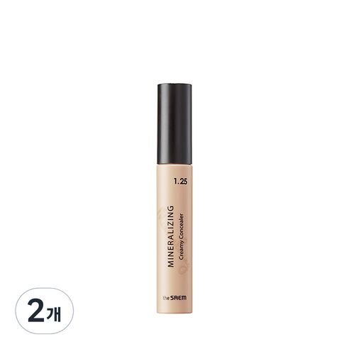 더샘 미네랄라이징 크리미 컨실러 6ml, 1.25 크림라떼, 2개