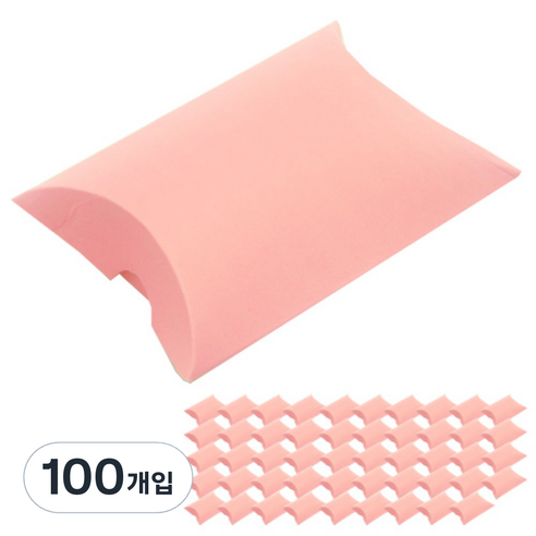 도나앤데코 아주 작은 반달 선물상자, 핑크, 100개입