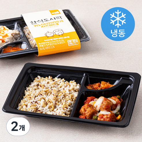 아임닭 한식도시락 퀴노아영양밥과 치즈미트볼 (냉동), 230g, 2개