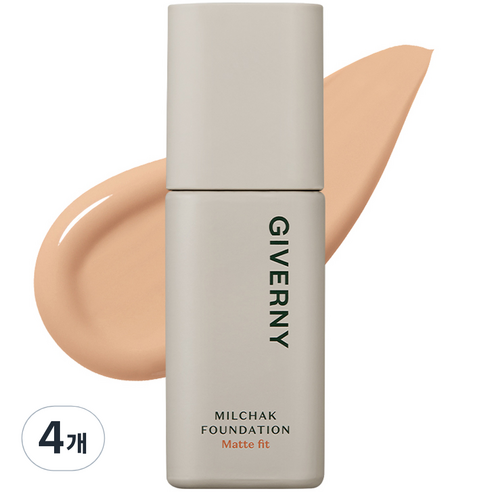 지베르니 밀착 매트핏 파운데이션 30ml, 4개, 23NW 미디움 베이지