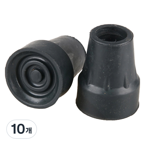 Dr.펠리스제이 목발 지팡이 리필 고무캡 패킹 22mm, D블랙, 10개