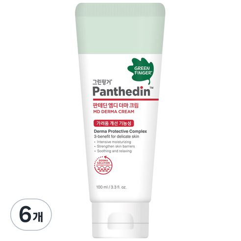 그린핑거 판테딘 엠디 더마 크림, 100ml, 6개