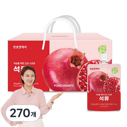 천호엔케어 하루활력 석류즙, 70ml, 270개