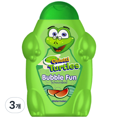 콜루티 터틀 키즈 샤워 앤 샴푸, 500ml, 3개
