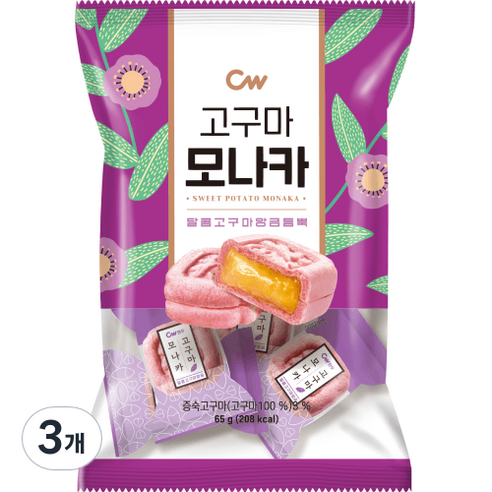 청우 고구마 모나카 5p, 65g, 10개