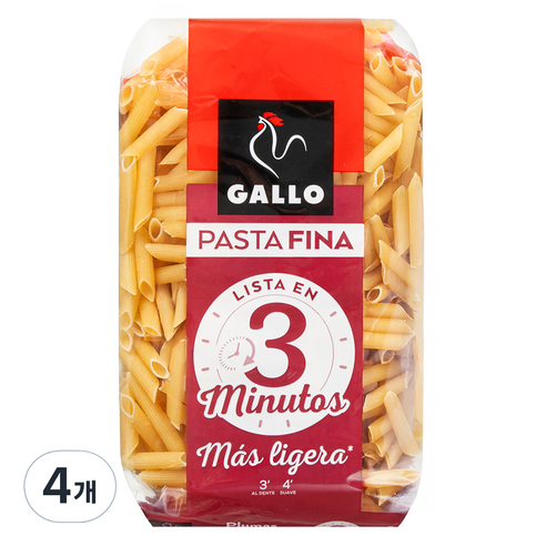 갈로 씬 3분 펜네 파스타, 400g, 4개