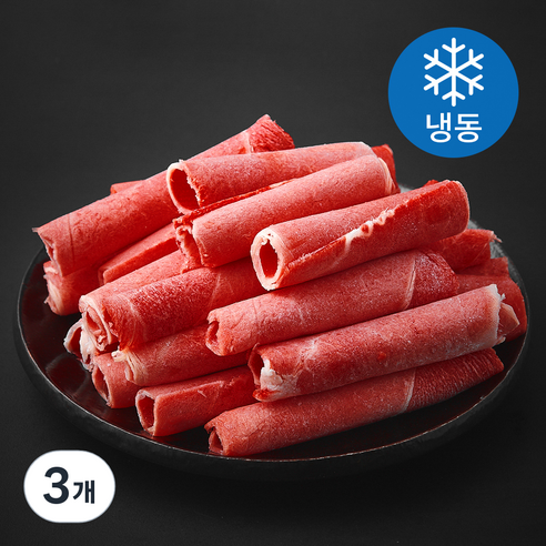 레커컷 호주산 소고기 샤브샤브용 (냉동), 3개, 500g