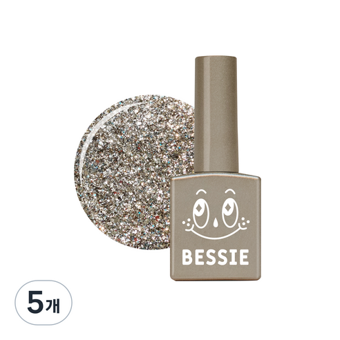 베씨 컬러 글리터젤 네일, GL30 샌드 베이지, 11ml, 5개
