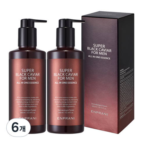 엔프라니 수퍼 블랙 캐비어 포맨 에센스 올인원, 300ml, 6개