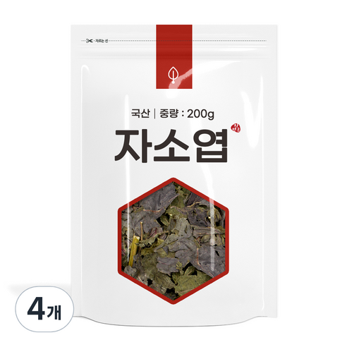 자연초 자소엽, 200g, 4개