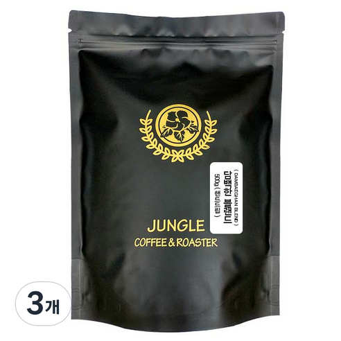 담백한 블랜드 분쇄커피, 핸드드립, 500g, 3개