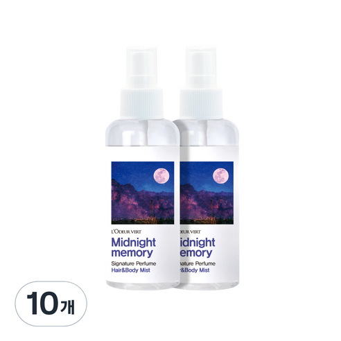 로더베르 헤어&바디미스트 미드나잇메모리, 10개, 150ml