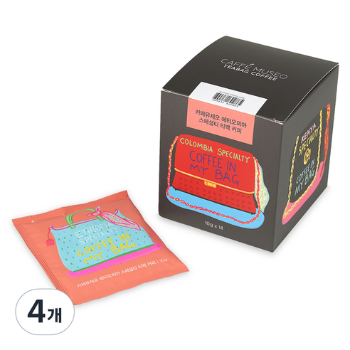 카페뮤제오 에티오피아 스페셜티 티백커피, 10g, 14개입, 4개