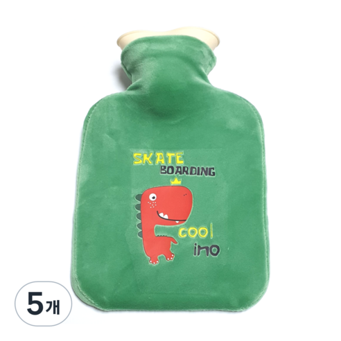 배리툴 보온 물주머니 디노 250ml, 5개