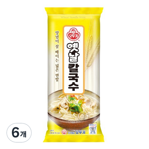 오뚜기 옛날 국수 칼국수, 500g, 6개