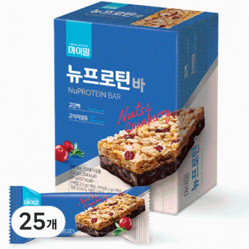 마이밀 뉴프로틴바, 252g, 25개