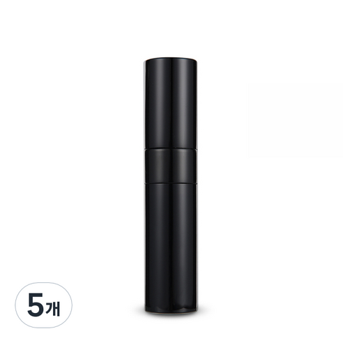플라카 휴대용 간편한 향수 공병 8ml, 블랙, 5개