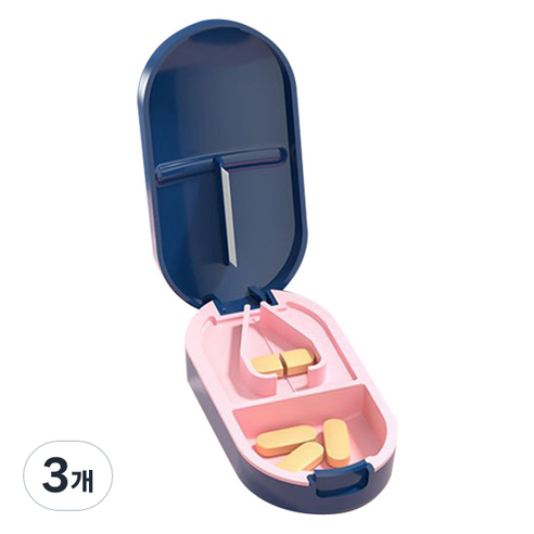 나홈 알약 커터기 블루, 3개