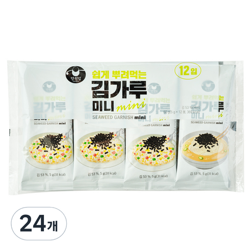 만전김 미니 김가루, 5g, 24개