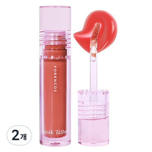 포렌코즈 속타투 틴트, 02 리르, 3.1ml, 2개