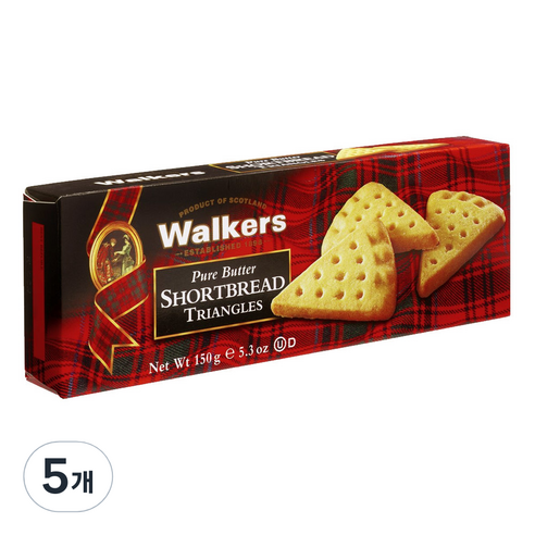 워커스쇼트브레드 트라이앵글 쿠키, 150g, 5개