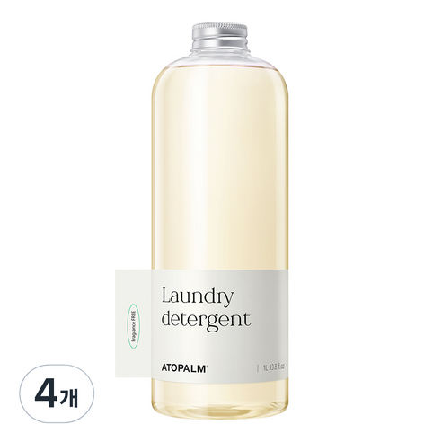 아토팜 세탁 유아 세제, 4개, 1000ml