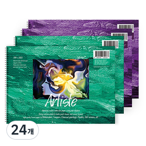 fullcolors 전문가용 스케치북 170g 4p, 16절, 15매, 24개