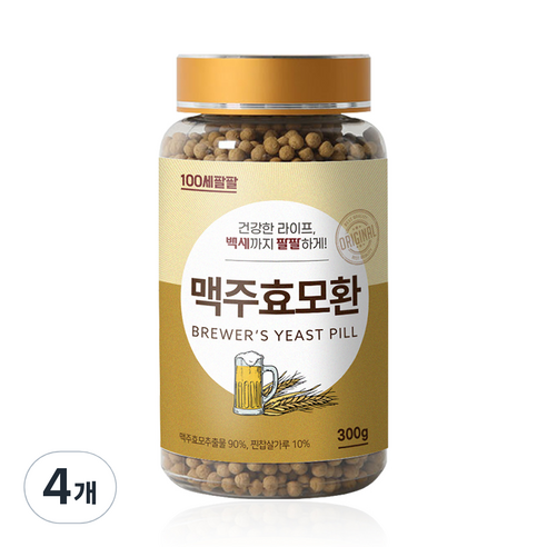 백세팔팔 맥주효모환, 4개, 300g