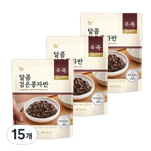 본죽 달콤 검은콩자반, 80g, 15개