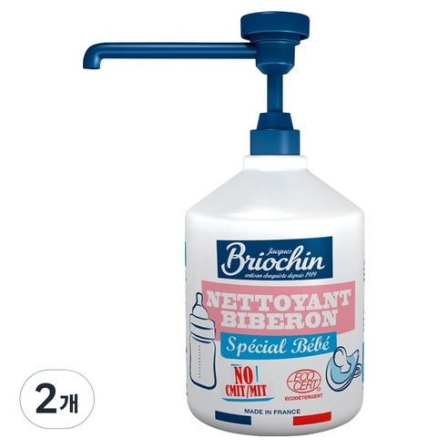브리오신 과일 채소 젖병 주방세제, 500ml, 2개