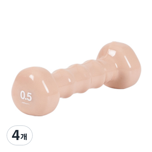 아이워너 PVC 삼각 아령 코랄핑크, 0.5kg, 4개