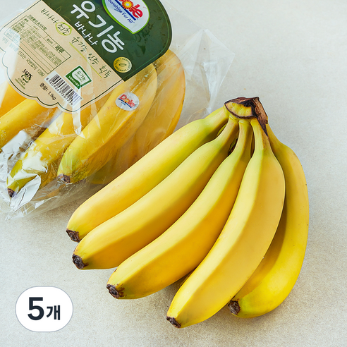 돌 유기농 인증 바나나, 5개, 1.1kg