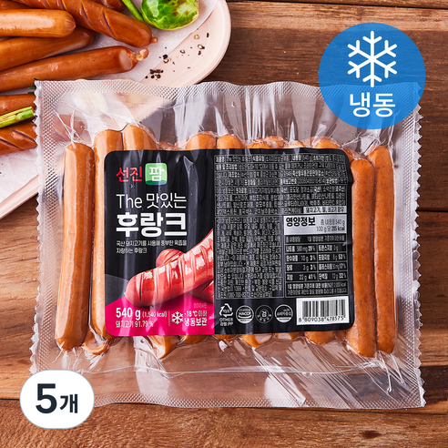 선진팜 The 맛있는 후랑크 소시지 (냉동), 540g, 5개
