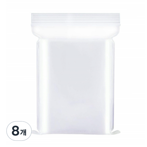 다빛 다용도 투명 비닐 지퍼팩, 중(M), 100개입, 8개