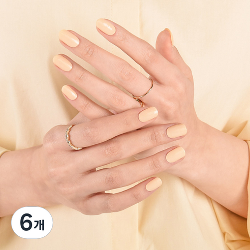 모노몬드 젤네일 스티커, 6개, 106 Custard cream