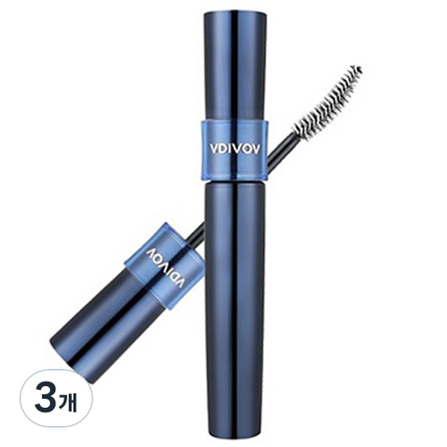 비디보브 노리무버 볼륨앤컬링 마스카라 8ml, 블랙, 3개