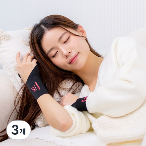 닥터코어런 얇은 손목 보호 더블핏 밴드, 3개, 2개입