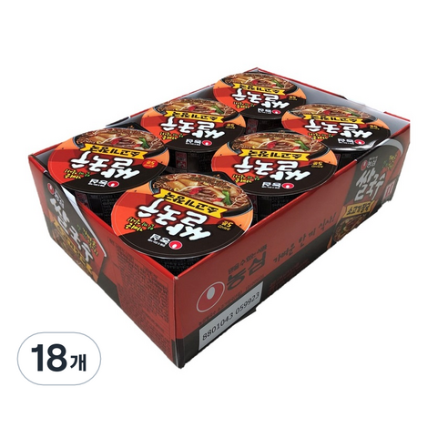 농심 쌀국수 소고기장국 컵라면 73g, 18개