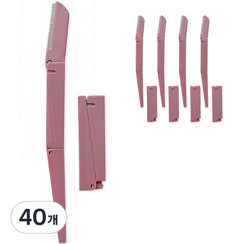 신도프라임 두번접는 눈썹칼, 40개