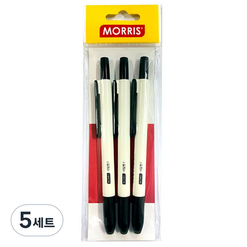 저스트클릭 네임펜F, Black, 15개