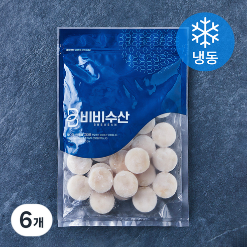 비비수산 가리비관자살 (냉동), 6개, 300g