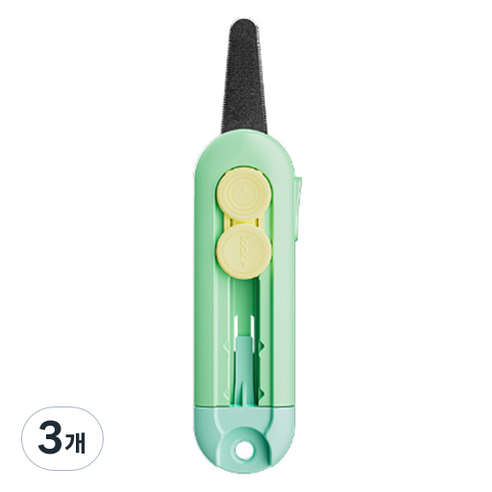 일상속반짝 자석 안전한 택배칼, 그린, 3개
