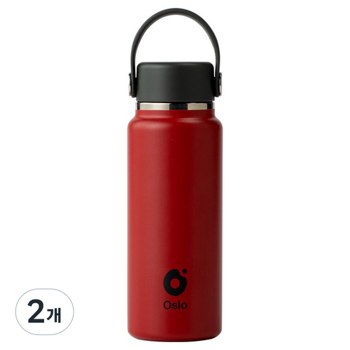 오슬로 미니룹 스텐 미니 텀블러, 레드, 2개, 300ml