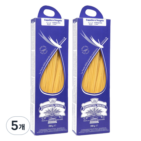 베네데토 까발리에리 파스타 카펠리니 단젤로, 500g, 5개
