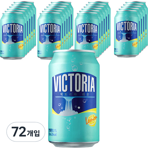 빅토리아 레몬 탄산음료 캔, 350ml, 72개입